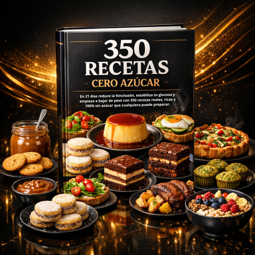 🌮 350 RECETAS CERO AZÚCAR + 5 BONUS DE REGALO🎁